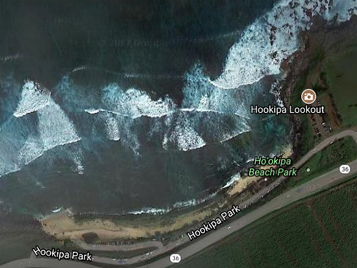 Hookipa Beach Park aerial photo