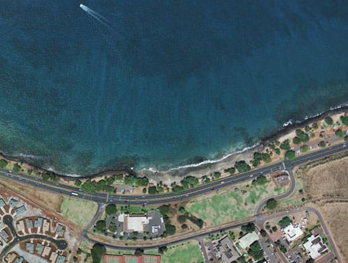 Wahikuli Beach Park aerial photo
